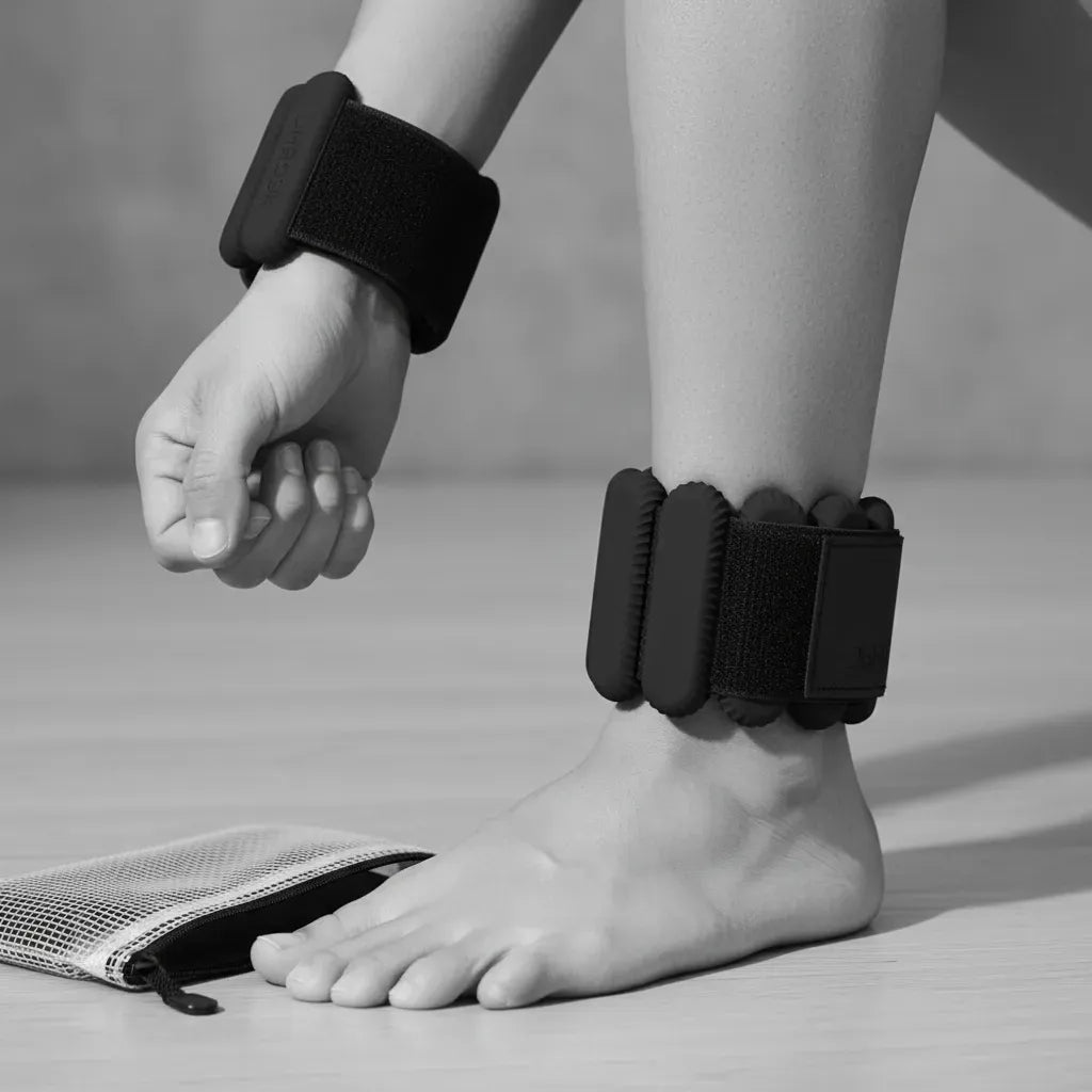 Reformer Plegable Negro + Tobilleras